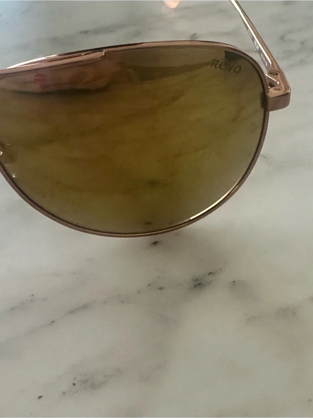 Revo - Relay Rose Gold Aviator Sunglasses